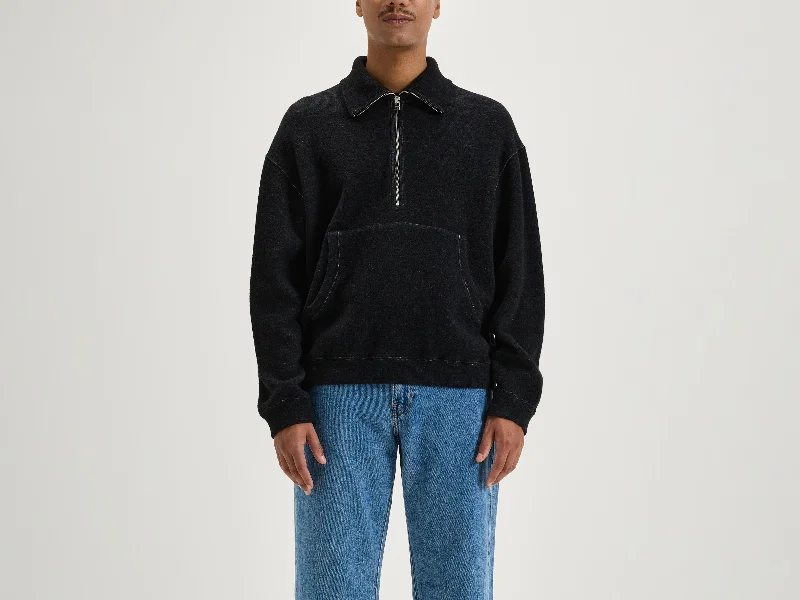 Graphic print men sweatshirt with cool designsHeathered Men Sweatshirt with a Subtle and Stylish HueMabro zipped-collar sweatshirt (242 / M / BLACK) Graphic print men sweatshirt with cool designsHeathered Men Sweatshirt with a Subtle and Stylish HueMabro zipped-collar sweatshirt (242 / M / BLACK)