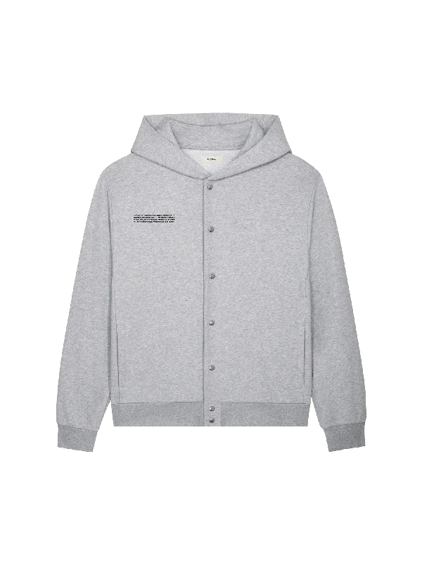 Thermal - insulated men hoodie for winter sportsCrop - Top Men Hoodie for a Fashion - Forward and Trendy LookMens 365 Midweight Snap Button Hoodie—grey marl Thermal - insulated men hoodie for winter sportsCrop - Top Men Hoodie for a Fashion - Forward and Trendy LookMens 365 Midweight Snap Button Hoodie—grey marl
