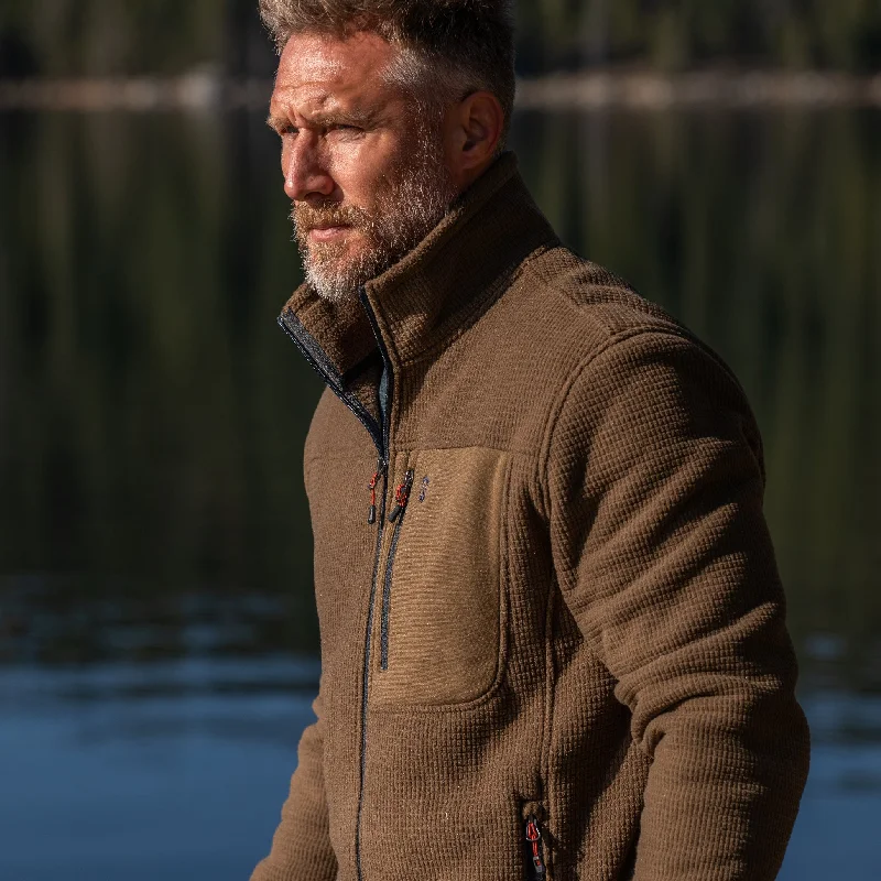 Men fleece zip - up hoodies for outdoor adventuresAnti - Pilling Men Fleece for Long - Lasting QualityMen's Dire Wolf II Grid Fleece Jacket Men fleece zip - up hoodies for outdoor adventuresAnti - Pilling Men Fleece for Long - Lasting QualityMen's Dire Wolf II Grid Fleece Jacket