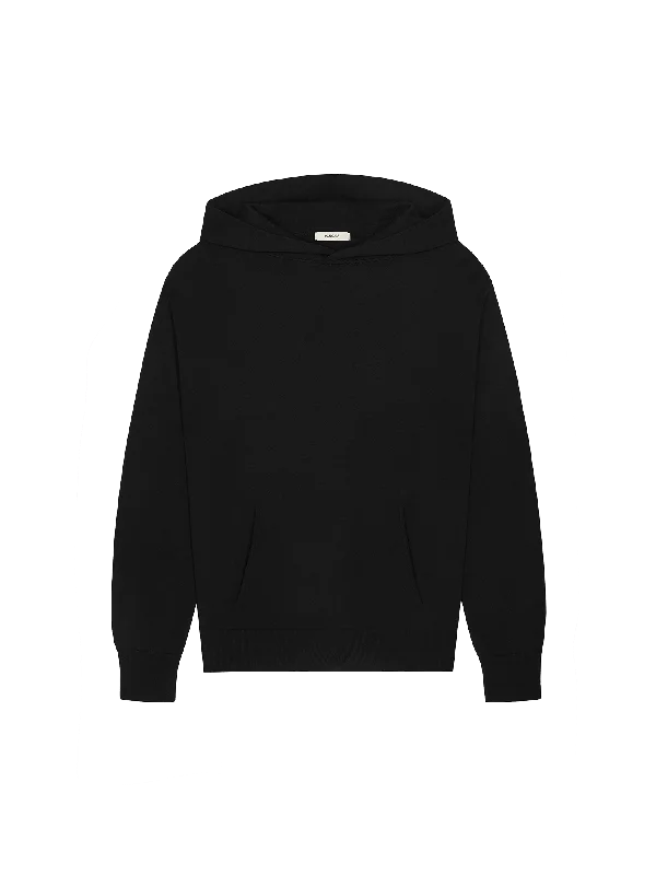 Fleece - lined men hoodie for extreme cold weatherFleece - Lined Men Hoodie for Ultra - Cozy Winter WearMens DNA Knitted Hoodie—black