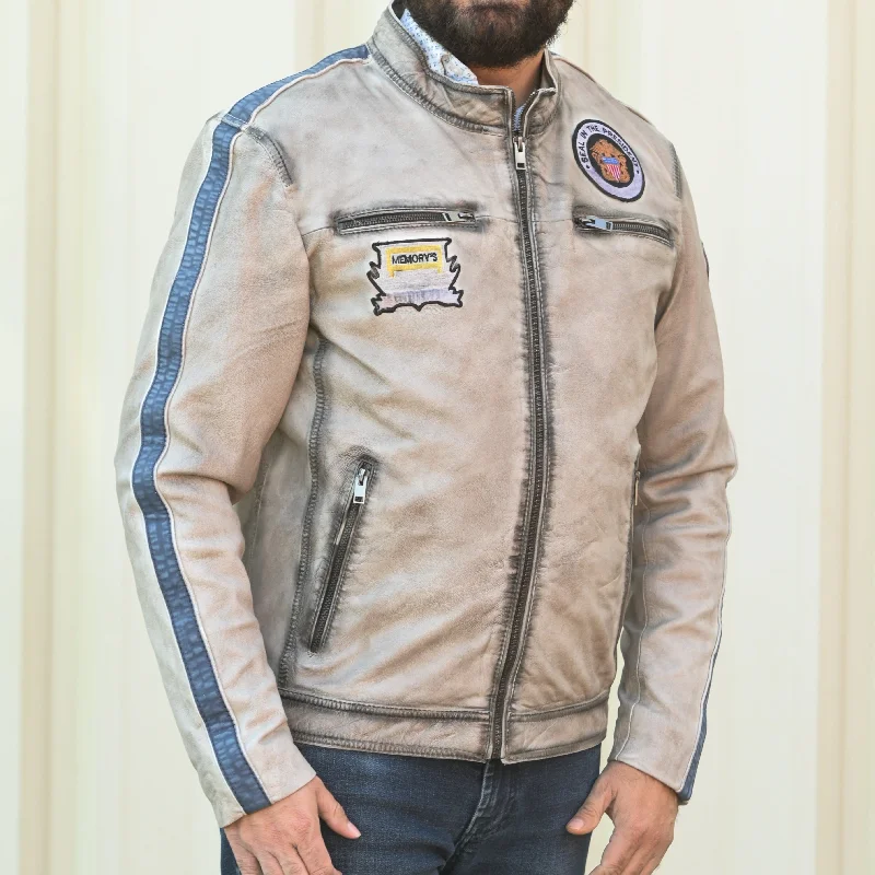 Men leather jackets with a distressed look for a rugged and vintage appealWool - Rich Men Coat for Exceptional Warmth and QualityMen's Leather Jacket with Patches and Four Zip Pockets Men leather jackets with a distressed look for a rugged and vintage appealWool - Rich Men Coat for Exceptional Warmth and QualityMen's Leather Jacket with Patches and Four Zip Pockets
