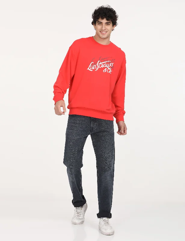 Retro - style men sweatshirt inspired by the 80sPullover Men Sweatshirt with a Cozy and Comfortable FeelMen's Solid Red Crew Neck Sweatshirt Retro - style men sweatshirt inspired by the 80sPullover Men Sweatshirt with a Cozy and Comfortable FeelMen's Solid Red Crew Neck Sweatshirt