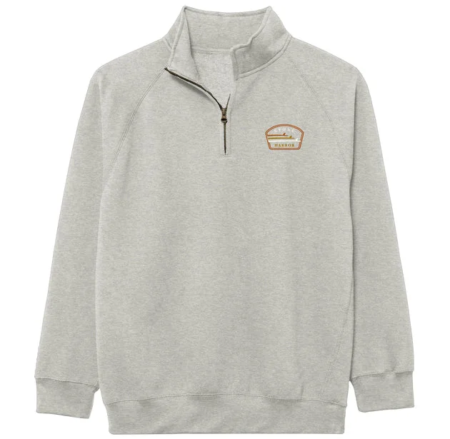 Lightweight men sweatshirt for spring and autumnBrushed - Inside Men Sweatshirt for Extra SoftnessMen's Stone Harbor Benchmark Quarter Zip - Oatmeal Heather Lightweight men sweatshirt for spring and autumnBrushed - Inside Men Sweatshirt for Extra SoftnessMen's Stone Harbor Benchmark Quarter Zip - Oatmeal Heather