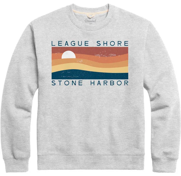 Men sweatshirt with a high - neck for added stylePuffer - Style Men Sweatshirt for Added Warmth and StyleMen's League Shore Essential Fleece Crew - Classic Oxford Men sweatshirt with a high - neck for added stylePuffer - Style Men Sweatshirt for Added Warmth and StyleMen's League Shore Essential Fleece Crew - Classic Oxford