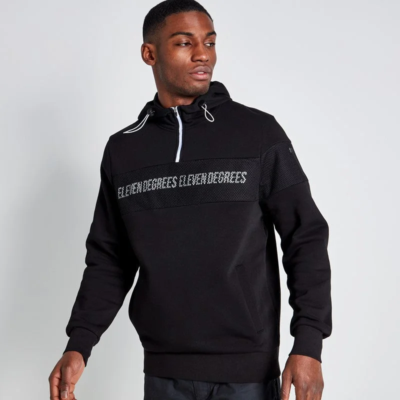 Lightweight men hoodie with mesh panels for breathabilityKangaroo - Pocket and Earphone - Hole Men Hoodie for Added ConvenienceMesh Overlay Quarter Zip Hoodie - Black Lightweight men hoodie with mesh panels for breathabilityKangaroo - Pocket and Earphone - Hole Men Hoodie for Added ConvenienceMesh Overlay Quarter Zip Hoodie - Black