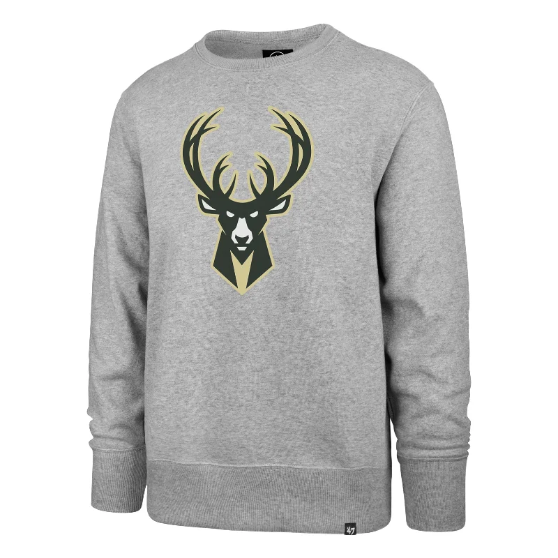 Men sweatshirt with a high - neck for added stylePuffer - Style Men Sweatshirt for Added Warmth and StyleMILWAUKEE BUCKS IMPRINT '47 HEADLINE CREW Men sweatshirt with a high - neck for added stylePuffer - Style Men Sweatshirt for Added Warmth and StyleMILWAUKEE BUCKS IMPRINT '47 HEADLINE CREW