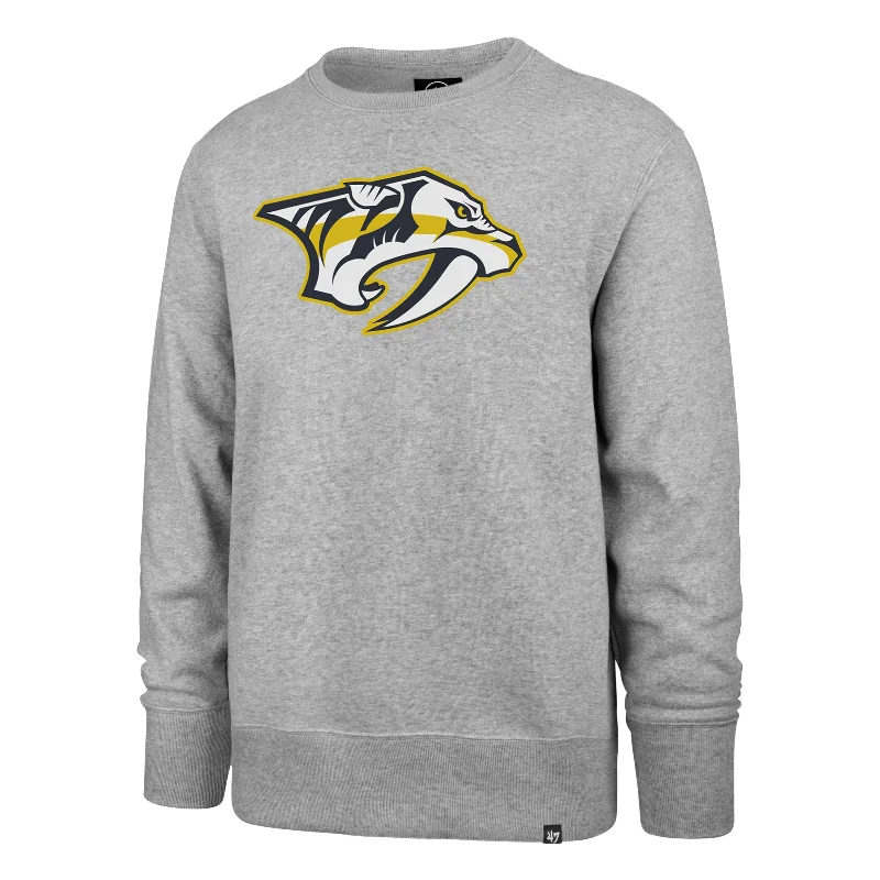 Organic cotton men sweatshirt for eco - conscious buyersZip - Front Men Sweatshirt for Easy On - and - OffNASHVILLE PREDATORS IMPRINT '47 HEADLINE CREW Organic cotton men sweatshirt for eco - conscious buyersZip - Front Men Sweatshirt for Easy On - and - OffNASHVILLE PREDATORS IMPRINT '47 HEADLINE CREW