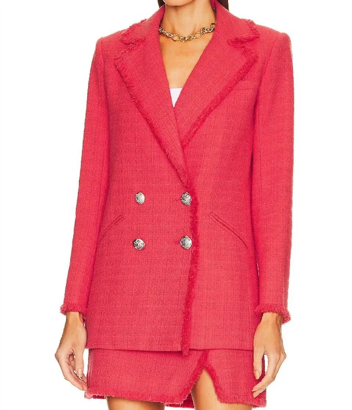 Nayeli Dickey Suit Jacket In Watermelon