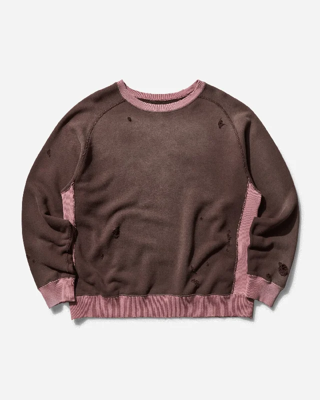 V - neck men sweatshirt for a unique lookLong - Length Men Sweatshirt for a Trendy and Layered LookMen's 2-Tone Crewneck Sweatshirt Brown V - neck men sweatshirt for a unique lookLong - Length Men Sweatshirt for a Trendy and Layered LookMen's 2-Tone Crewneck Sweatshirt Brown
