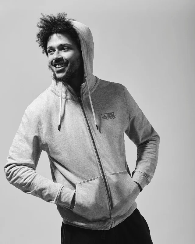 Men hoodie with a detachable hood for versatilityOversized - Hood Men Hoodie with a Relaxed and Casual VibeSaltrock Original - Mens Borg Lined Zip Hoodie - Grey Men hoodie with a detachable hood for versatilityOversized - Hood Men Hoodie with a Relaxed and Casual VibeSaltrock Original - Mens Borg Lined Zip Hoodie - Grey