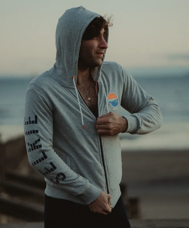 Halloween - themed men hoodie with spooky printsZip - Front and Snap - Pocket Men Hoodie for Easy AccessSELKIE SHERPA - UNISEX GREY - THE ORIGINAL Halloween - themed men hoodie with spooky printsZip - Front and Snap - Pocket Men Hoodie for Easy AccessSELKIE SHERPA - UNISEX GREY - THE ORIGINAL