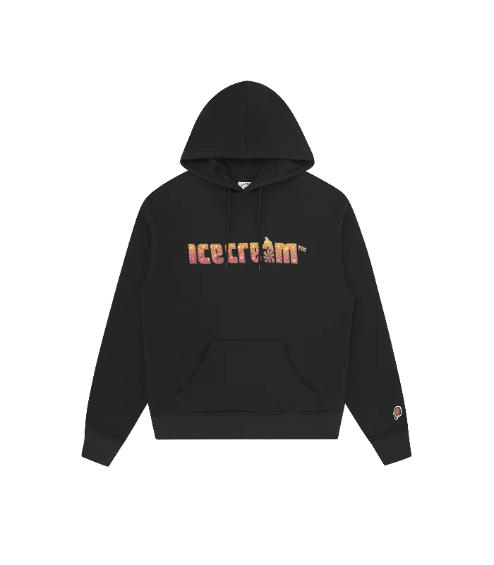 Fleece - lined men hoodie for extreme cold weatherFleece - Lined Men Hoodie for Ultra - Cozy Winter WearSOFT SERVE SPARKLE POPOVER HOOD - BLACK