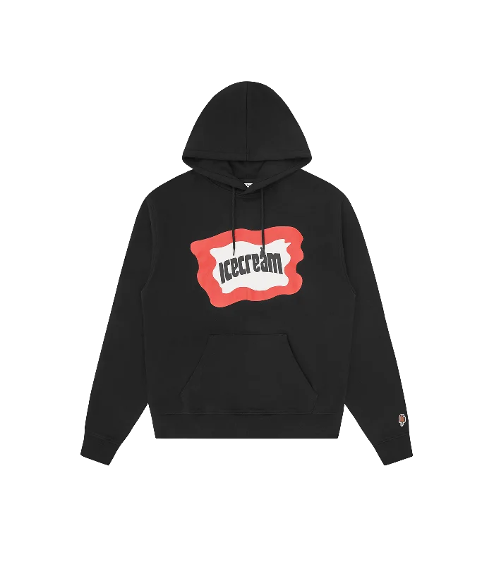 Camouflage - pattern men hoodie for outdoor enthusiastsWater - Repellent Men Hoodie for Rainy Day ProtectionSPLATTER POPOVER HOOD - BLACK Camouflage - pattern men hoodie for outdoor enthusiastsWater - Repellent Men Hoodie for Rainy Day ProtectionSPLATTER POPOVER HOOD - BLACK