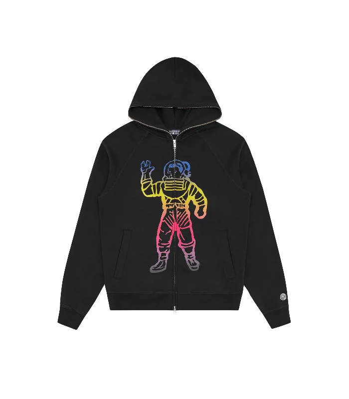 Halloween - themed men hoodie with spooky printsZip - Front and Snap - Pocket Men Hoodie for Easy AccessSTANDING ASTRO ZIP-THROUGH HOOD - BLACK Halloween - themed men hoodie with spooky printsZip - Front and Snap - Pocket Men Hoodie for Easy AccessSTANDING ASTRO ZIP-THROUGH HOOD - BLACK