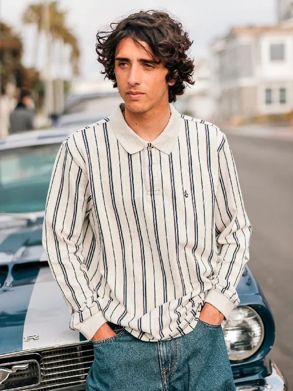 Men's luxury cashmere blend polo shirts in solid colorsMen Polo with a Moisture - Wicking Feature for Active WearSumpter Long Sleeve Polo - White Flash Men's luxury cashmere blend polo shirts in solid colorsMen Polo with a Moisture - Wicking Feature for Active WearSumpter Long Sleeve Polo - White Flash
