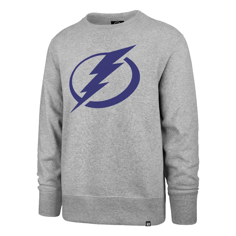 Plus - size men sweatshirt for a comfortable and stylish fitTech - Fabric Men Sweatshirt with Moisture - Management FeaturesTAMPA BAY LIGHTNING IMPRINT '47 HEADLINE CREW Plus - size men sweatshirt for a comfortable and stylish fitTech - Fabric Men Sweatshirt with Moisture - Management FeaturesTAMPA BAY LIGHTNING IMPRINT '47 HEADLINE CREW