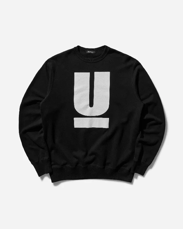 Organic cotton men sweatshirt for eco - conscious buyersZip - Front Men Sweatshirt for Easy On - and - OffMen's U Signature Crewneck Sweatshirt Black Organic cotton men sweatshirt for eco - conscious buyersZip - Front Men Sweatshirt for Easy On - and - OffMen's U Signature Crewneck Sweatshirt Black