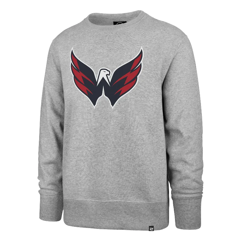 Men sweatshirt with a high - neck for added stylePuffer - Style Men Sweatshirt for Added Warmth and StyleWASHINGTON CAPITALS IMPRINT '47 HEADLINE CREW Men sweatshirt with a high - neck for added stylePuffer - Style Men Sweatshirt for Added Warmth and StyleWASHINGTON CAPITALS IMPRINT '47 HEADLINE CREW