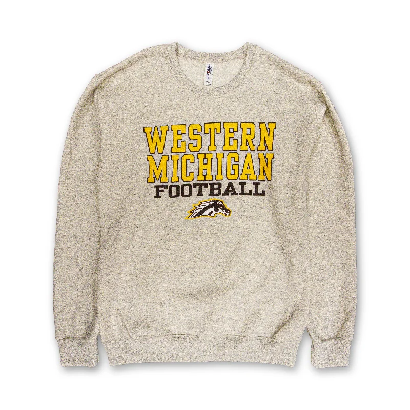 Men sweatshirt with a pocket for convenienceReflective - Trim Men Sweatshirt for Nighttime VisibilityWestern Michigan Football Crew Sweatshirt Men sweatshirt with a pocket for convenienceReflective - Trim Men Sweatshirt for Nighttime VisibilityWestern Michigan Football Crew Sweatshirt