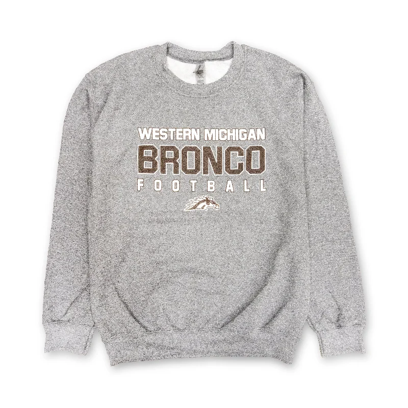 Men sweatshirt for outdoor adventures like hikingOpen - Knit Men Sweatshirt with a Breathable and Textured DesignWestern Michigan Football Crew Men sweatshirt for outdoor adventures like hikingOpen - Knit Men Sweatshirt with a Breathable and Textured DesignWestern Michigan Football Crew