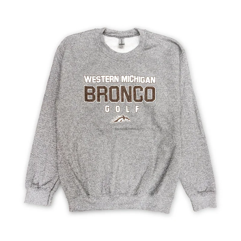 Retro - style men sweatshirt inspired by the 80sPullover Men Sweatshirt with a Cozy and Comfortable FeelWestern Michigan Golf Crew Retro - style men sweatshirt inspired by the 80sPullover Men Sweatshirt with a Cozy and Comfortable FeelWestern Michigan Golf Crew