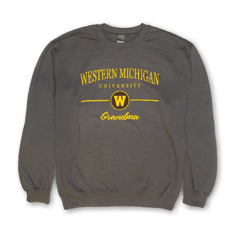 Luxury men sweatshirt made from high - end materialsEmbroidered Logo Men Sweatshirt for a Branded AppealWestern Michigan Grandma Crewneck Luxury men sweatshirt made from high - end materialsEmbroidered Logo Men Sweatshirt for a Branded AppealWestern Michigan Grandma Crewneck