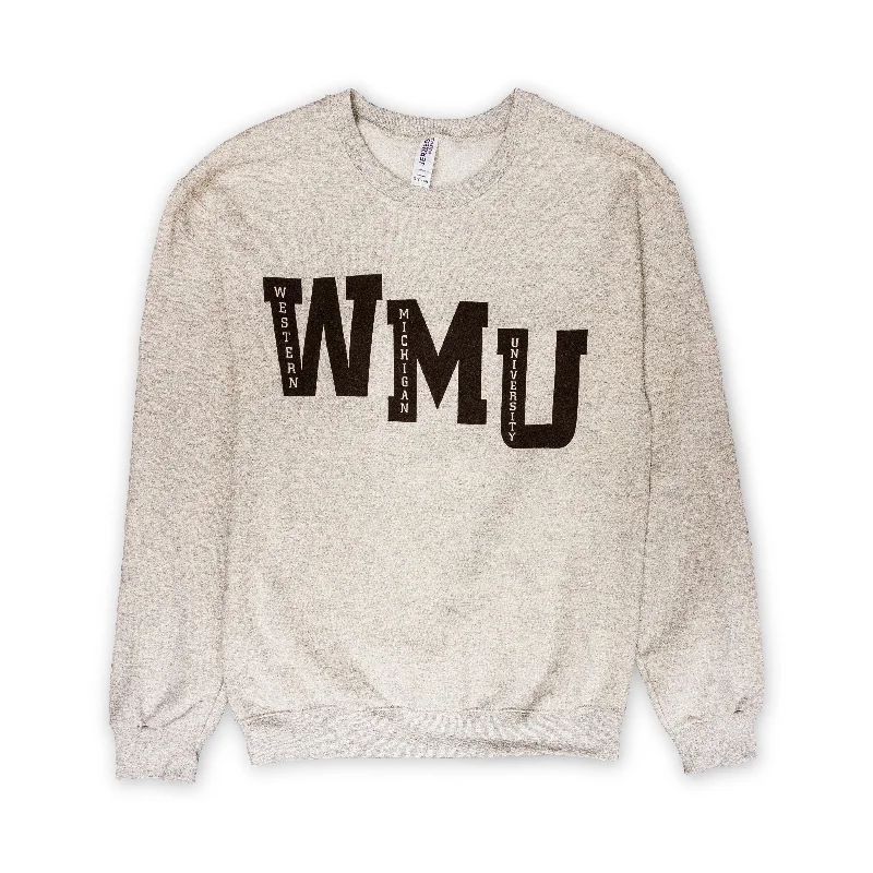 Men sweatshirt for outdoor adventures like hikingOpen - Knit Men Sweatshirt with a Breathable and Textured DesignCut Out WMU Crew Men sweatshirt for outdoor adventures like hikingOpen - Knit Men Sweatshirt with a Breathable and Textured DesignCut Out WMU Crew