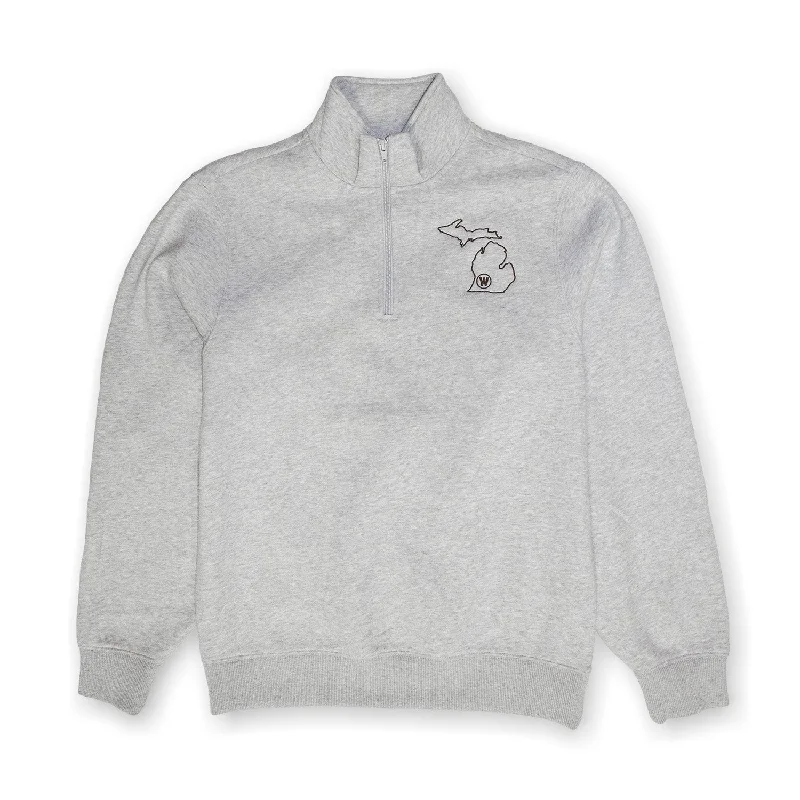 Retro - style men sweatshirt inspired by the 80sPullover Men Sweatshirt with a Cozy and Comfortable FeelWMU Map Quarter Zip Pullover Retro - style men sweatshirt inspired by the 80sPullover Men Sweatshirt with a Cozy and Comfortable FeelWMU Map Quarter Zip Pullover