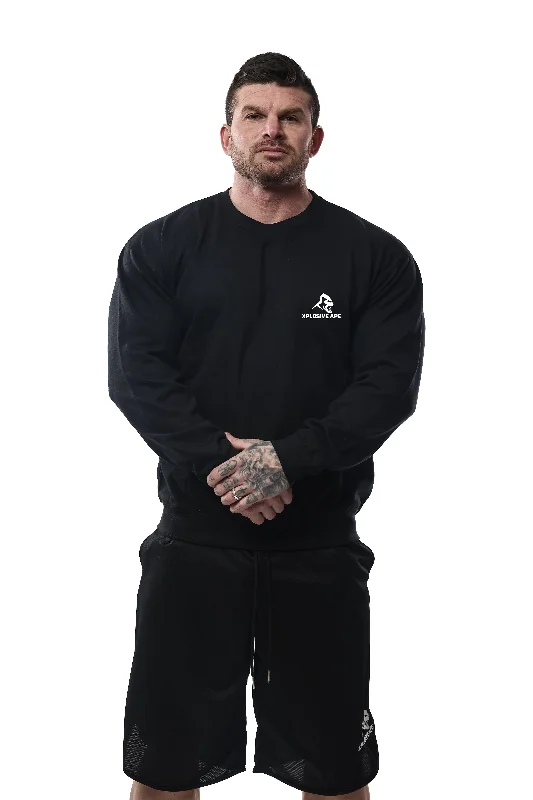 Solid - color men sweatshirt in classic navy blueCrew - Neck Men Sweatshirt in a Timeless DesignXAPE Classic logo sweatshirt - Black Solid - color men sweatshirt in classic navy blueCrew - Neck Men Sweatshirt in a Timeless DesignXAPE Classic logo sweatshirt - Black