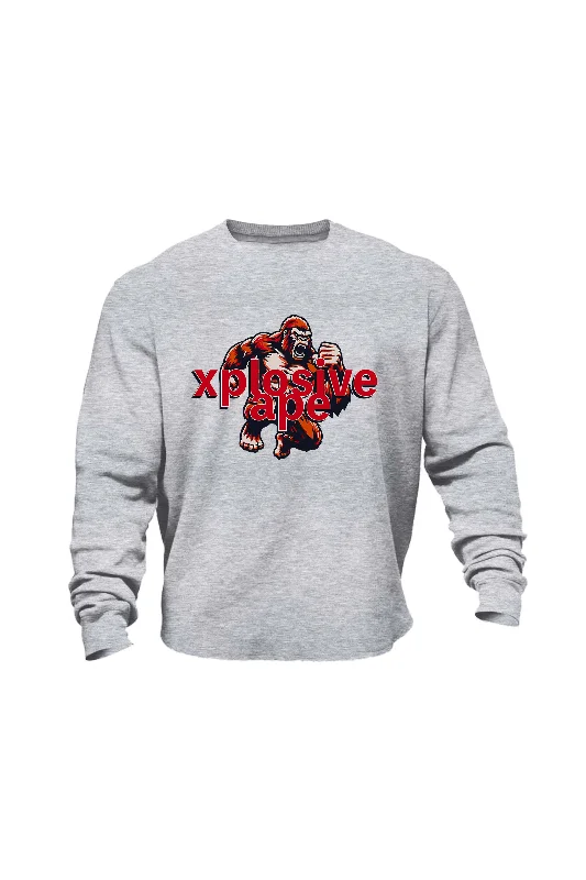 Striped men sweatshirt with a nautical themeFitted Men Sweatshirt for a Modern and Sleek AppearanceXAPE Fury V2 Sweatshirt - Grey Marl Striped men sweatshirt with a nautical themeFitted Men Sweatshirt for a Modern and Sleek AppearanceXAPE Fury V2 Sweatshirt - Grey Marl