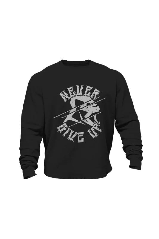 Striped men sweatshirt with a nautical themeFitted Men Sweatshirt for a Modern and Sleek AppearanceXAPE Never Give Up Sweatshirt Striped men sweatshirt with a nautical themeFitted Men Sweatshirt for a Modern and Sleek AppearanceXAPE Never Give Up Sweatshirt