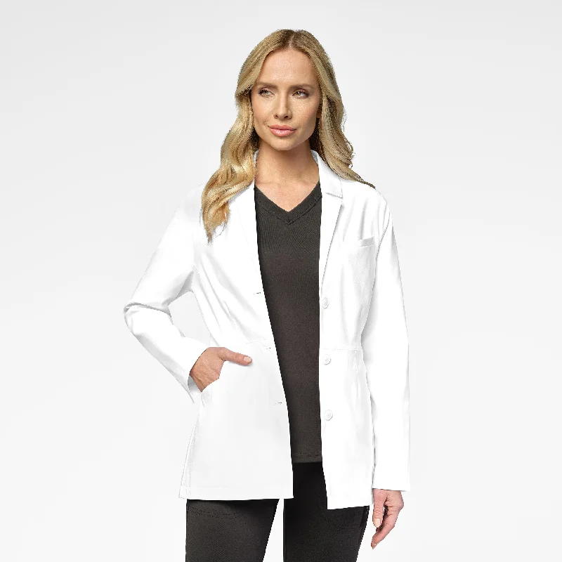 Slate Women's 28 Inch Doctors Coat - White