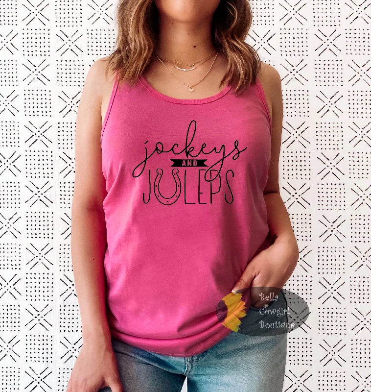 Jockeys And Juleps Horse Race Derby Women's Tank Top