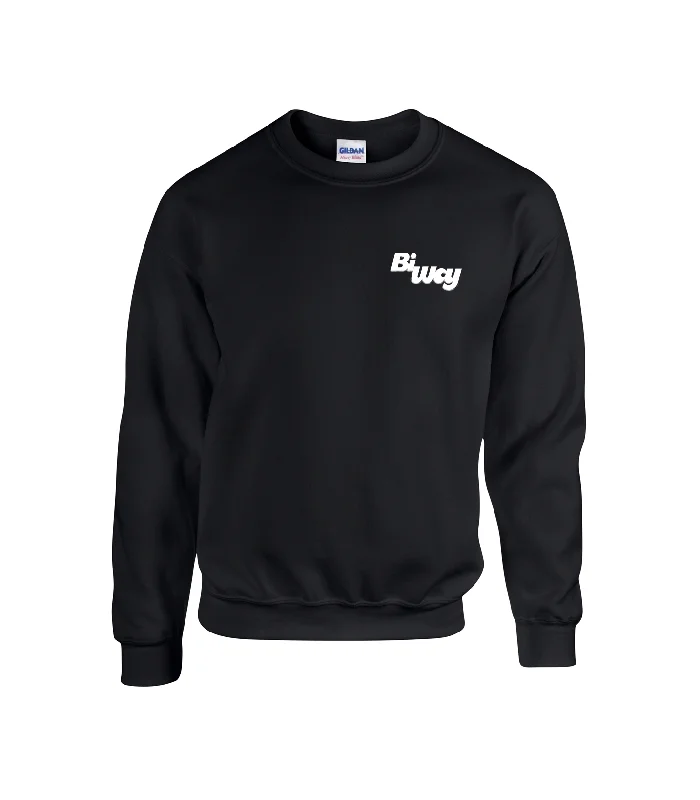 Biway Embroidered Crewneck Sweater