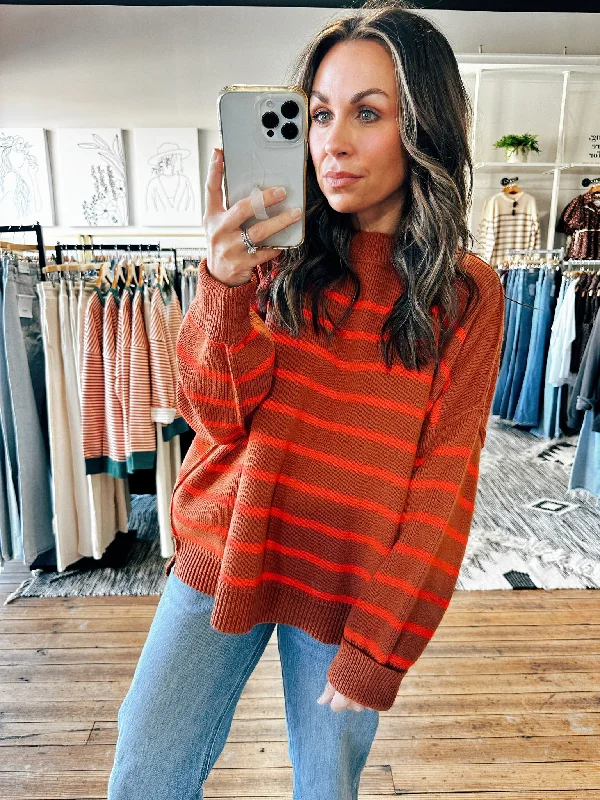 Tessa Striped Pullover Sweater-3 Colors