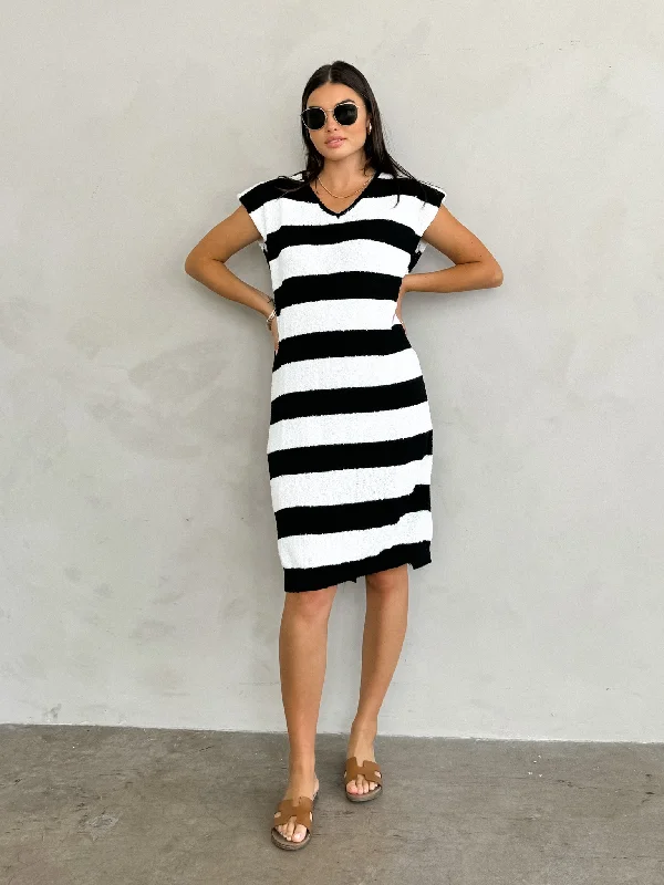 Catalina Striped Midi Dress - Final Sale