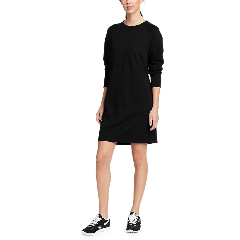 Maxi Women Dress with Floral Print for a Bohemian Vibe Maxi Women Dress with Floral Print for a Bohemian Vibe Women's Camp Fleece Long-Sleeve Crew Dress