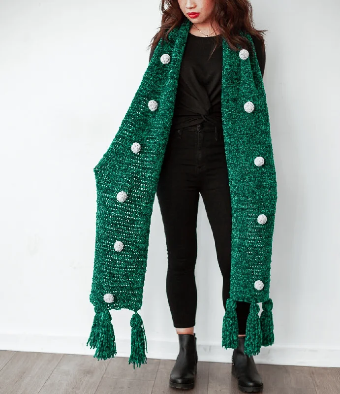 Silk scarf with intricate hand - painted patterns for women's elegant wearCrochet Kit - Chaos Emerald Scarf Silk scarf with intricate hand - painted patterns for women's elegant wearCrochet Kit - Chaos Emerald Scarf