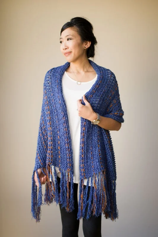 Pashmina scarf with a fringed edge for a bohemian lookCrochet Kit - Two Tone Scarf Wrap Pashmina scarf with a fringed edge for a bohemian lookCrochet Kit - Two Tone Scarf Wrap
