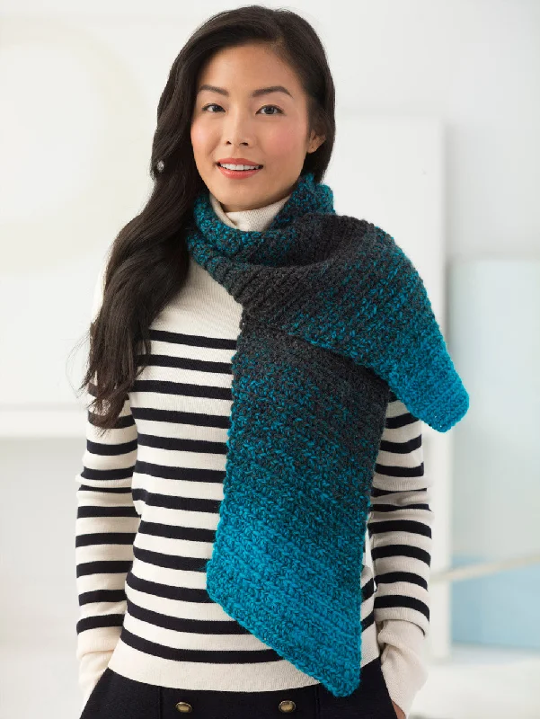 Hand - knitted scarf with unique stitch work as a handmade giftDiagonal Crochet Scarf Hand - knitted scarf with unique stitch work as a handmade giftDiagonal Crochet Scarf
