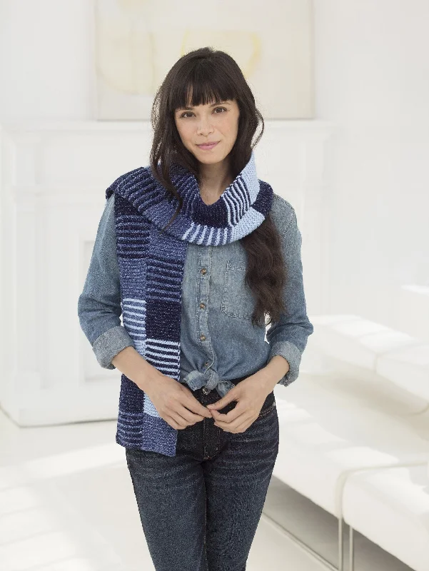 Printed silk scarf with a bold geometric design for fashion - forward individualsKassidy Scarf (Knit) Printed silk scarf with a bold geometric design for fashion - forward individualsKassidy Scarf (Knit)