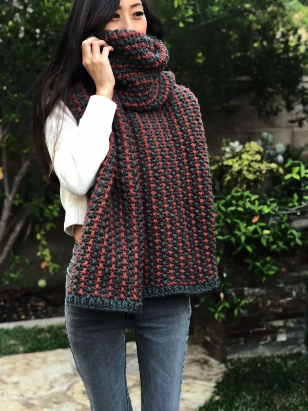 Embroidered scarf with detailed beadwork for an ethnic charmKnit Kit - Willow Blanket Scarf Embroidered scarf with detailed beadwork for an ethnic charmKnit Kit - Willow Blanket Scarf