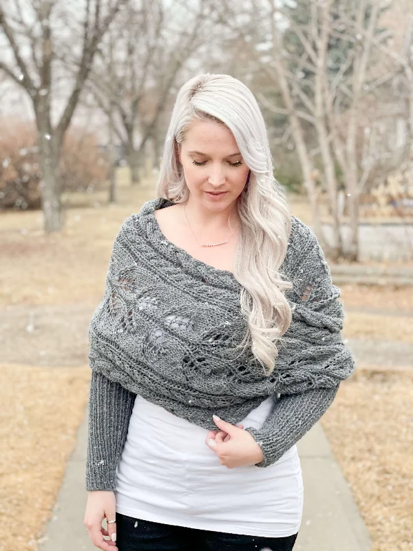 Hand - knitted scarf with unique stitch work as a handmade giftKnit Kit - Wrapped Up in Cables Sweater Scarf Hand - knitted scarf with unique stitch work as a handmade giftKnit Kit - Wrapped Up in Cables Sweater Scarf