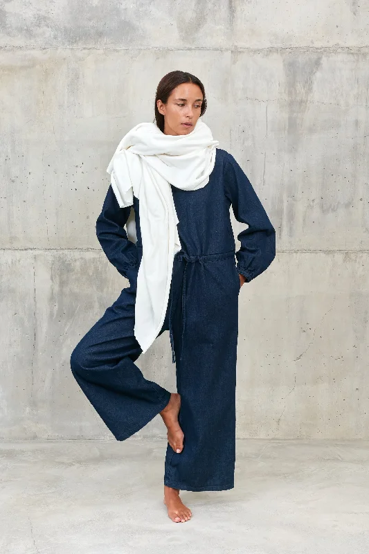 Long, extra - wide scarf for a dramatic and fashionable drapeMERASA [flow] - scarf 100% terry cotton