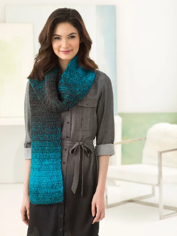 Printed silk scarf with a bold geometric design for fashion - forward individualsOne Ball Crocheted Scarfie - Version 14 Printed silk scarf with a bold geometric design for fashion - forward individualsOne Ball Crocheted Scarfie - Version 14