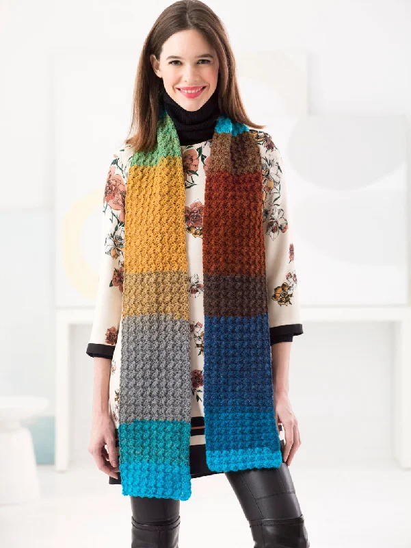 Scarf with a reversible design, two different colors or patternsOne Ball Scarf (Crochet) Scarf with a reversible design, two different colors or patternsOne Ball Scarf (Crochet)