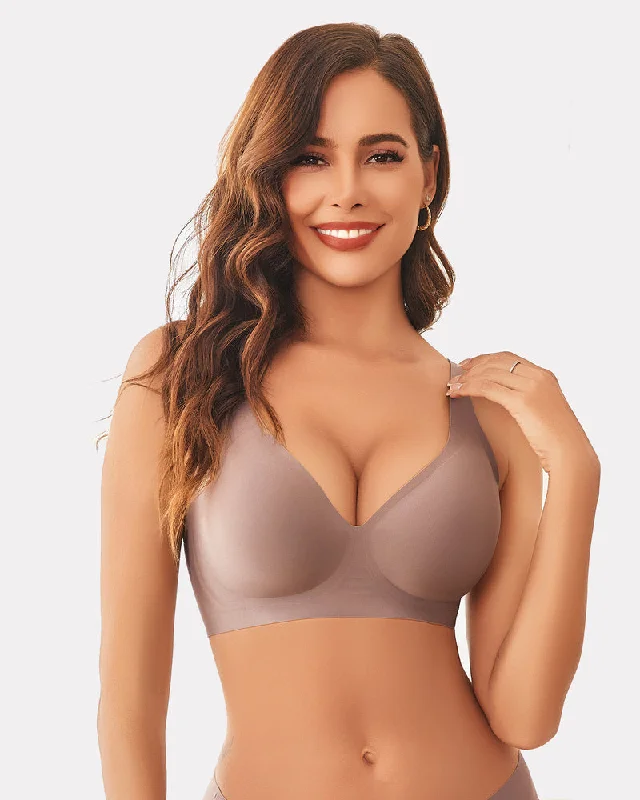 sleep bras with adjustable straps Bra with a plunge neckline for low - cut tops​ Push Up Wireless Full Coverage Bras