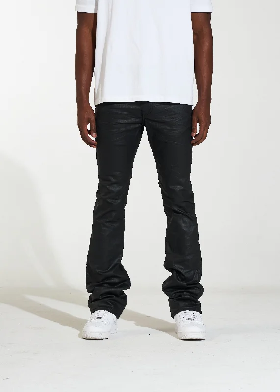 Men's Straight Leg Raw Denim Jeans for a Minimalist and Durable OptionArch Flare Soft Wax Denim (Black) Men's Straight Leg Raw Denim Jeans for a Minimalist and Durable OptionArch Flare Soft Wax Denim (Black)