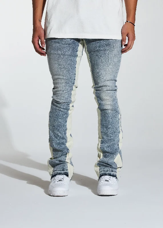 Men's Straight Leg Raw Denim Jeans for a Minimalist and Durable OptionArch Stacked Flare Denim (Stone) Men's Straight Leg Raw Denim Jeans for a Minimalist and Durable OptionArch Stacked Flare Denim (Stone)