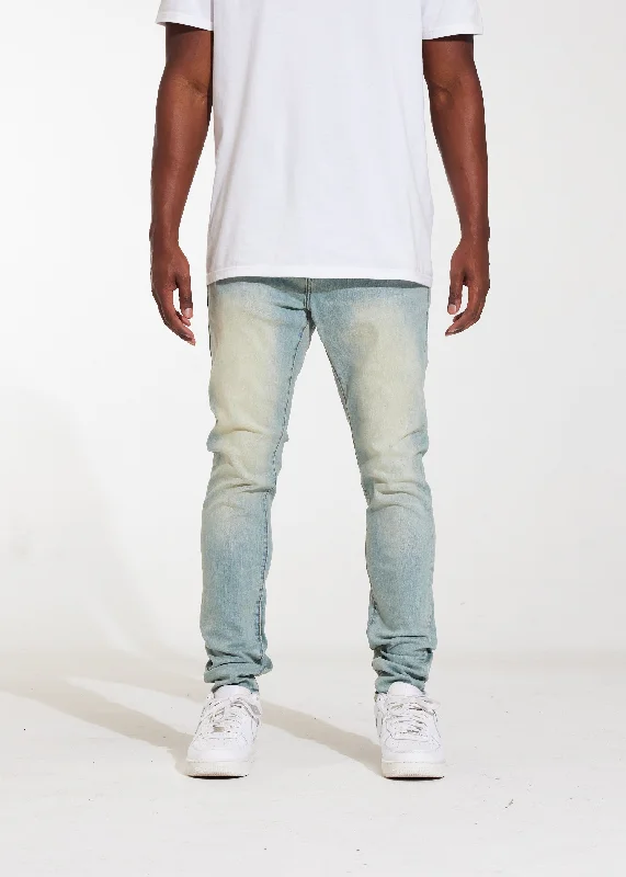 Men's Jeans with a Cargo - Inspired Knee Pocket for Extra StorageAtlantic Denim (Sand Wash) Men's Jeans with a Cargo - Inspired Knee Pocket for Extra StorageAtlantic Denim (Sand Wash)
